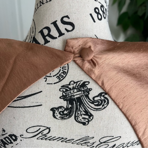 BB Collections Vintage Puff Sleeve Sheath Dress Gold Black Sz 8 - Picture 11 of 16